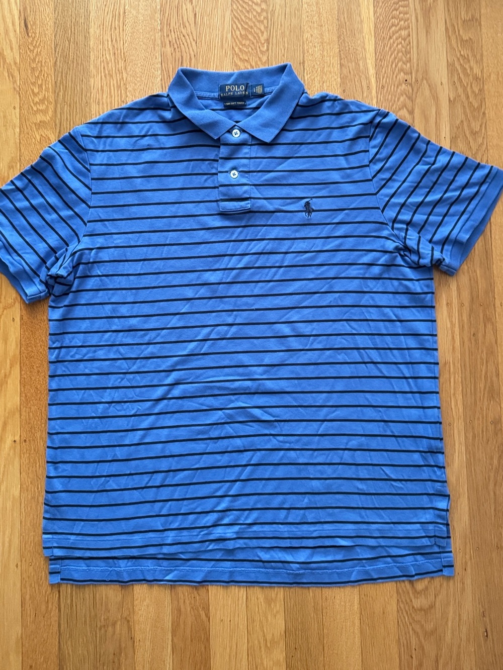 Polo by Ralph Lauren Bright Blue Horizontal Stripe Polo